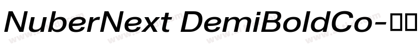 NuberNext DemiBoldCo字体转换 NuberNext DemiBoldCo字体转换
